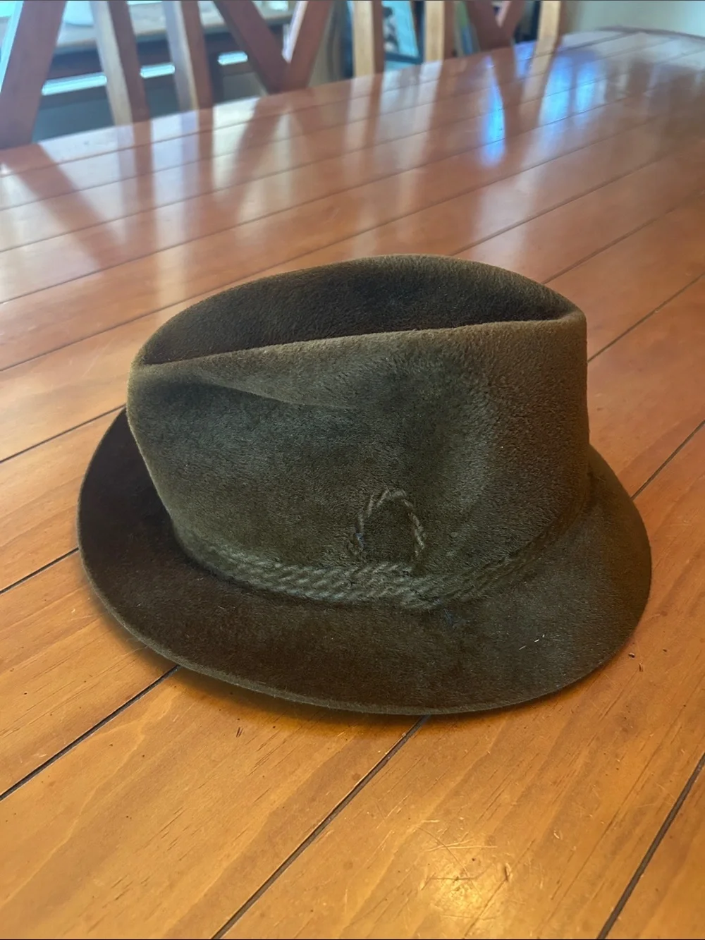 Vintage Sears The Men’s Store Crushable Felt Fedora Hat Brown